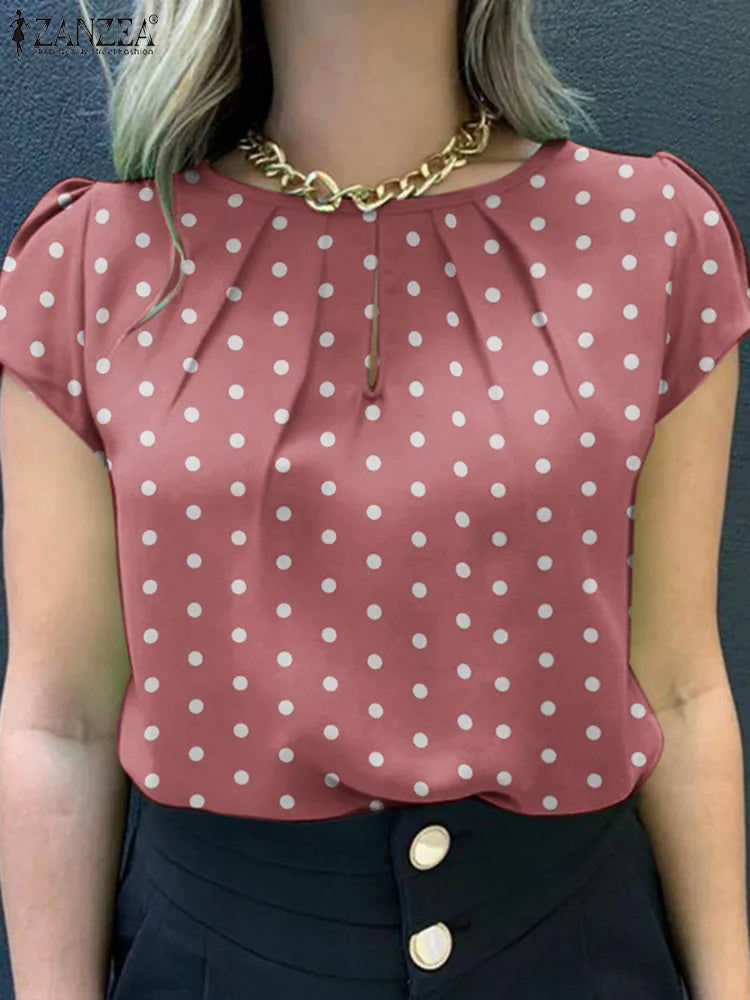 Polka Dot | Tunic Top Blouse