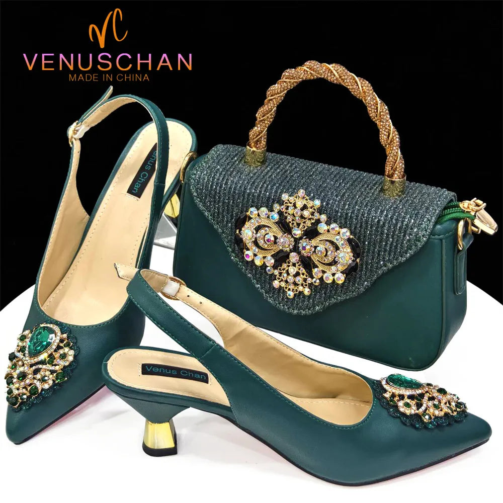 Venus Chan High Heel Sandal & Matching Bag