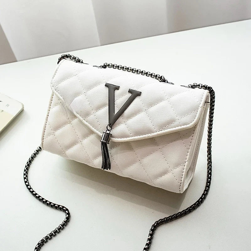 Luxury PU Leather Crossbody Bag | Quilted Shoulder Bag