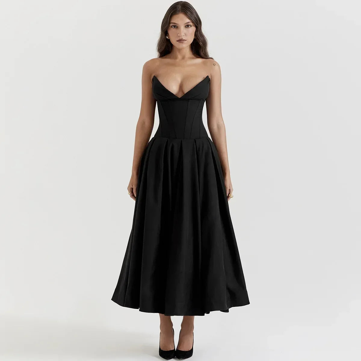 Elegant Corset Dress | Midi Dress