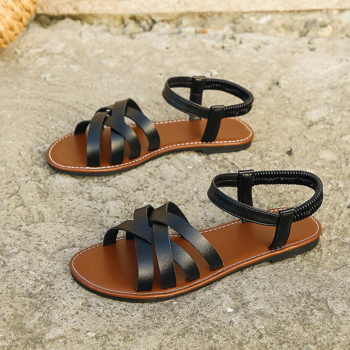 Roman Strap | Flat Sandals