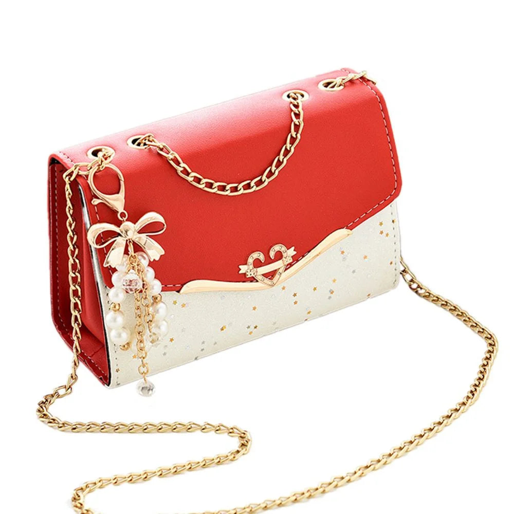 Sequined PU Leather Shoulder Bag | Trendy Fashion Handbag