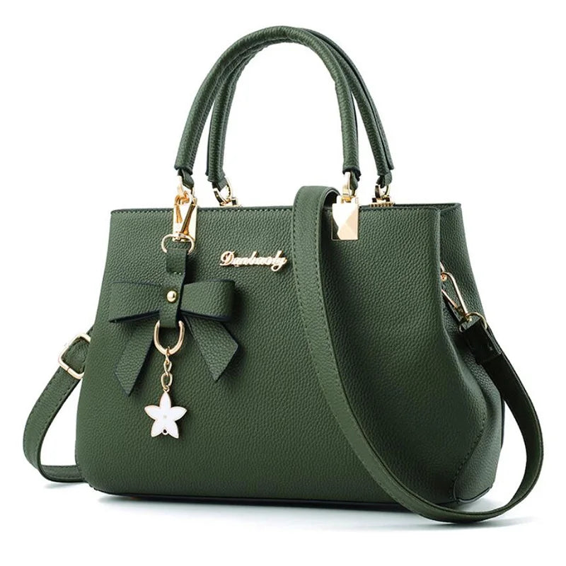 Luxury PU Leather Satchel Bag | Versatile Top Handle Handbag