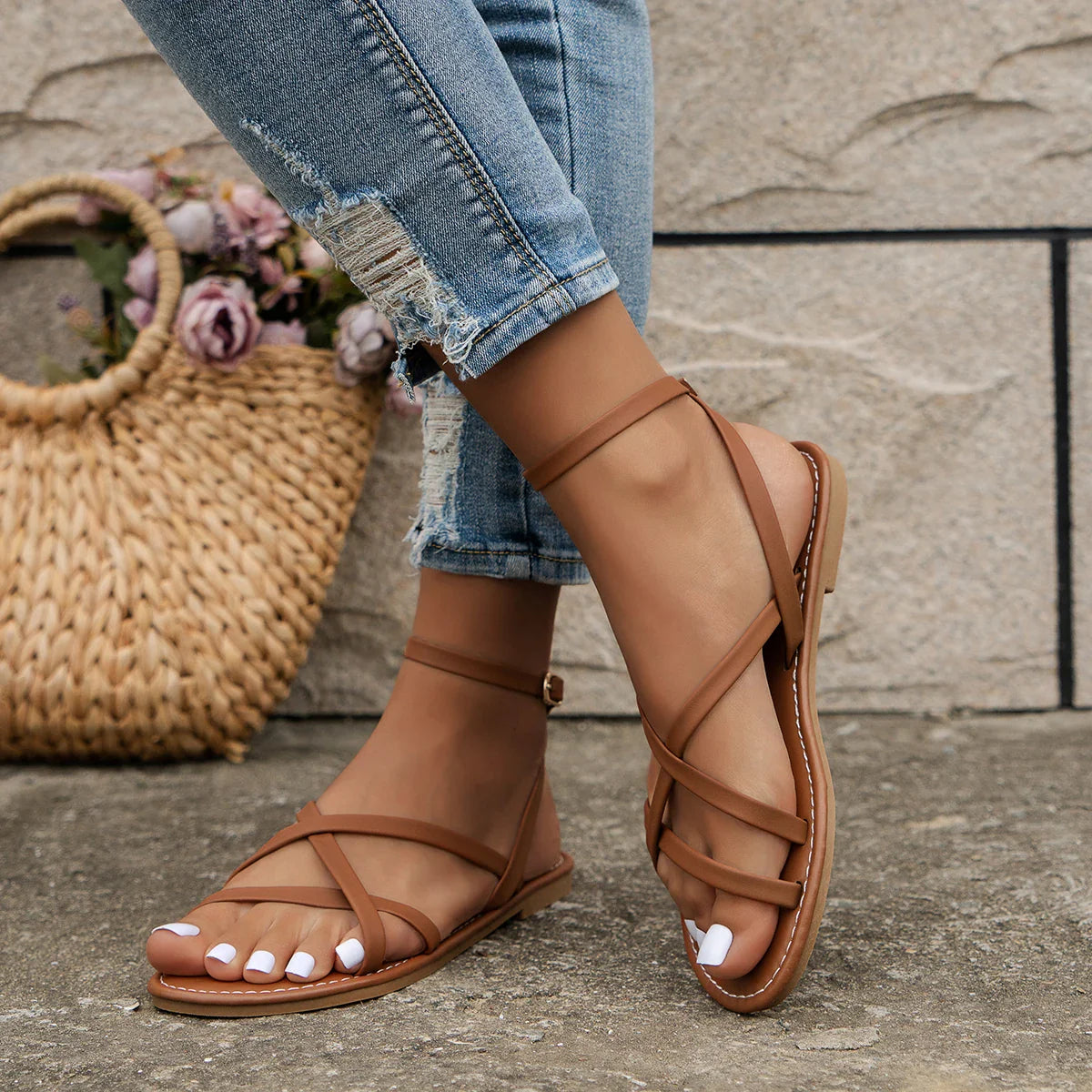 Versatile Roman Flat Sandals | Casual Beach Sandals