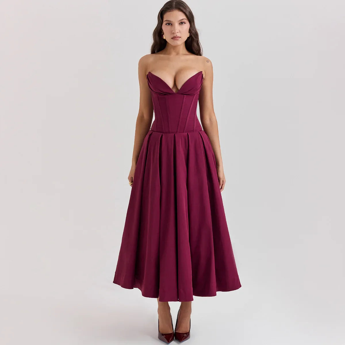 Elegant Corset Dress | Midi Dress