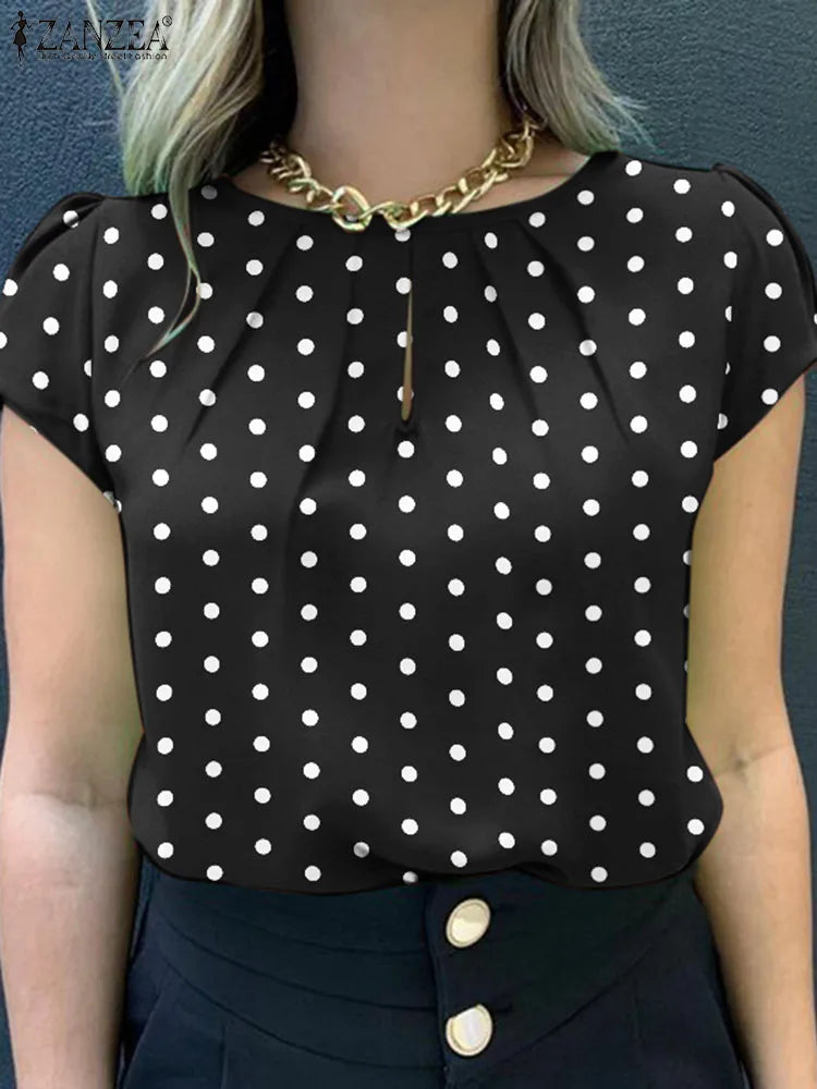 Polka Dot | Tunic Top Blouse