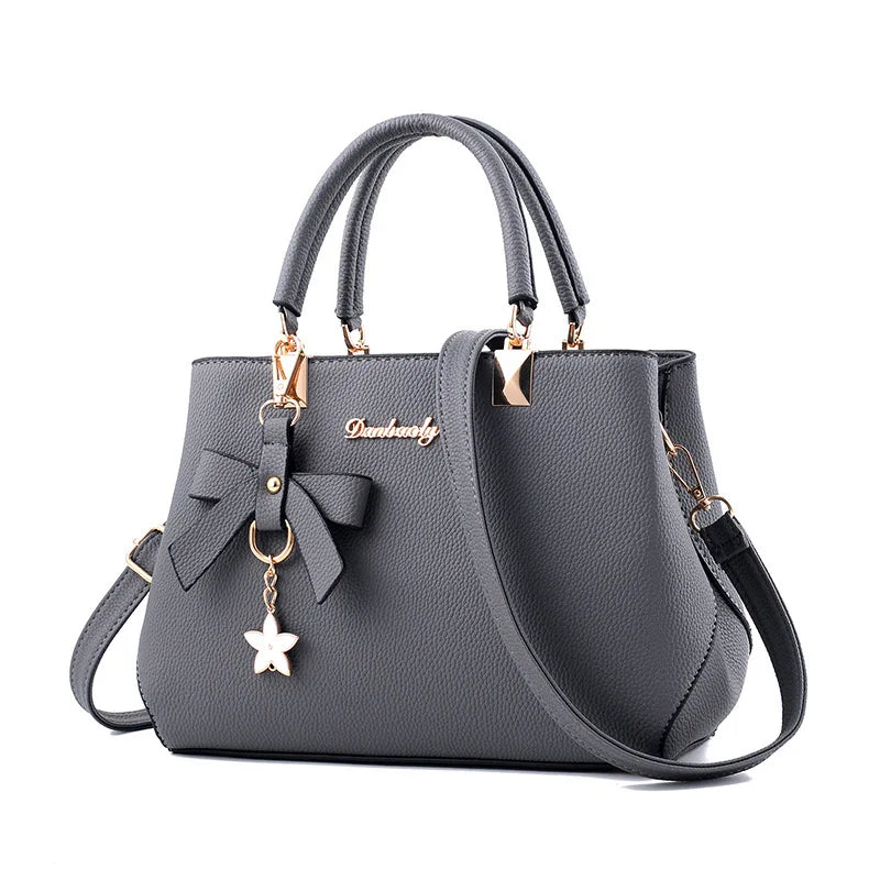 Luxury PU Leather Satchel Bag | Versatile Top Handle Handbag