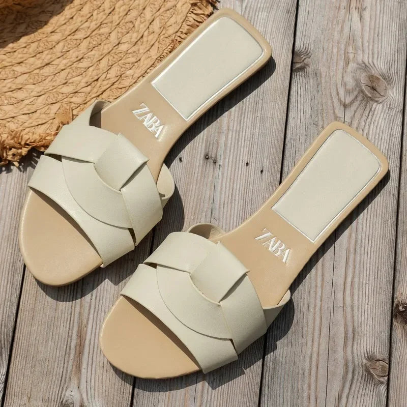 Square Head | Flat Sandals