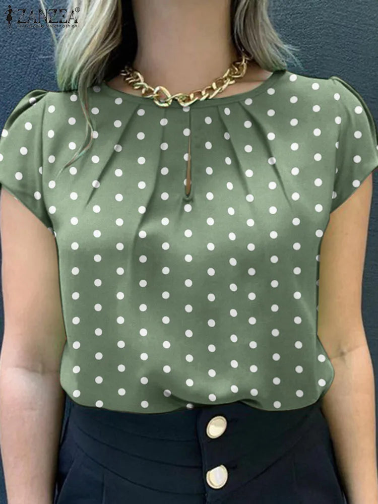 Polka Dot | Tunic Top Blouse