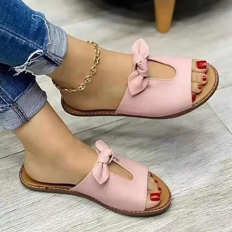 Butterfly-Knot Sandals | Cute Flats