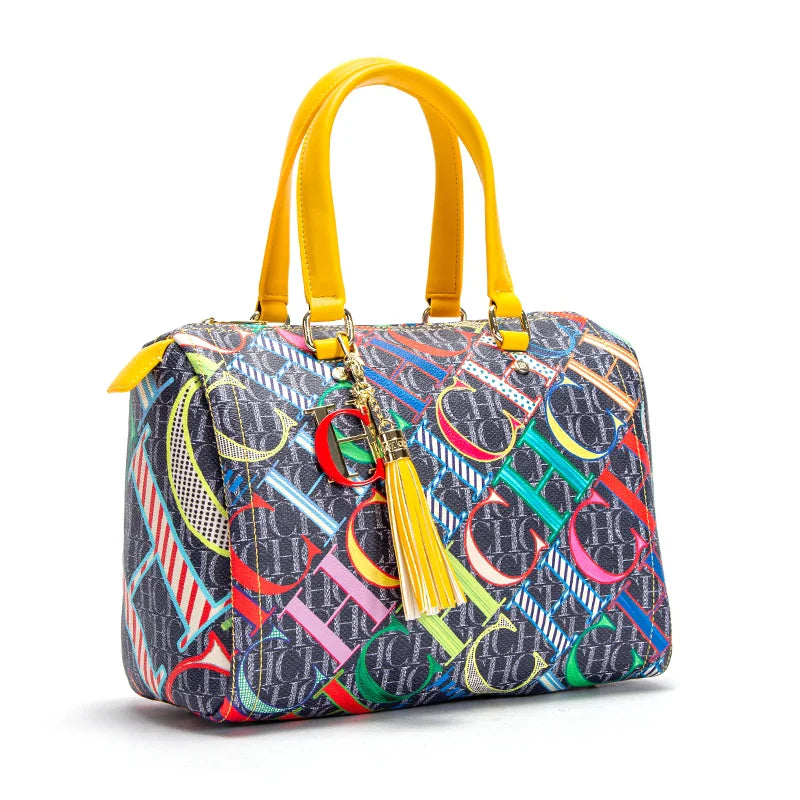 Luxury Jacquard Hand Bag | Colorful Women's Handbag