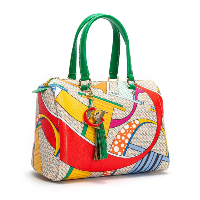 Luxury Jacquard Hand Bag | Colorful Women's Handbag