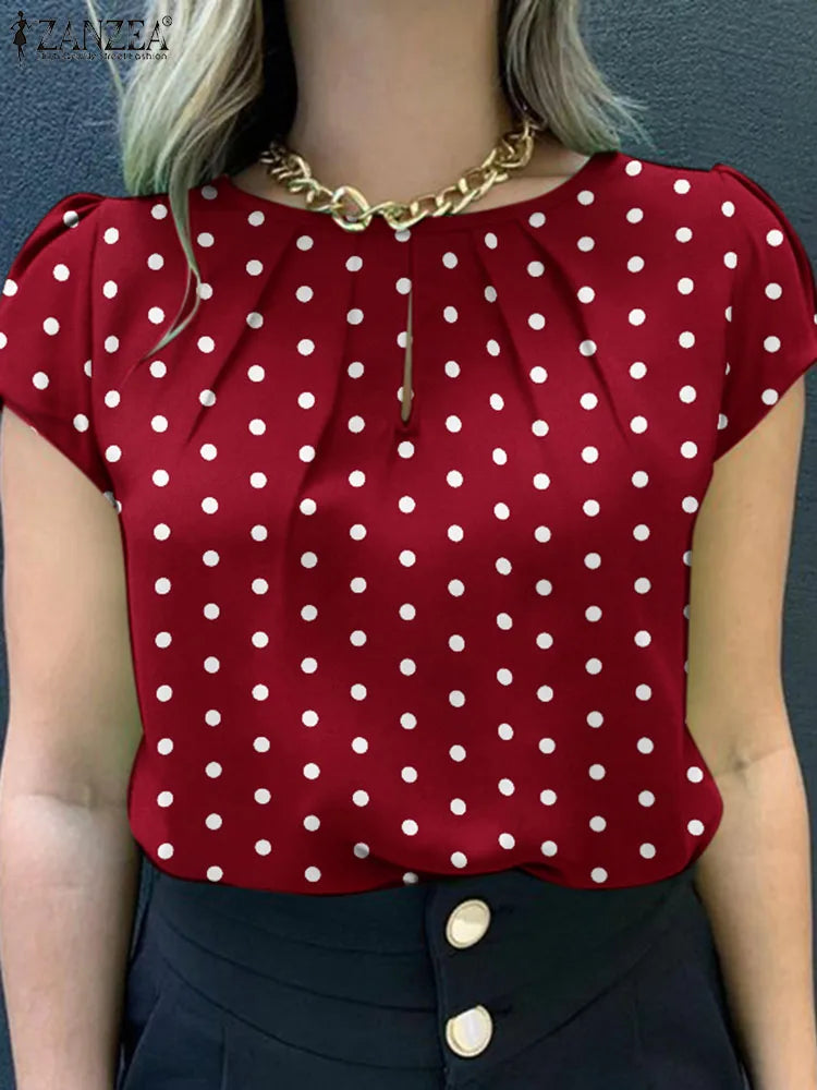 Polka Dot | Tunic Top Blouse