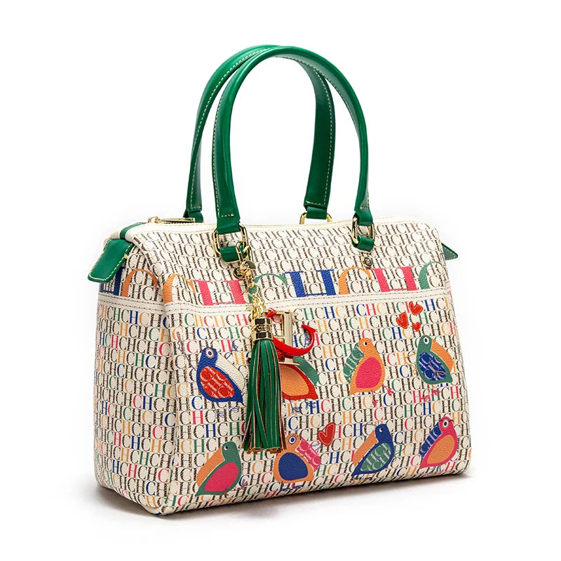 Luxury Jacquard Hand Bag | Colorful Women's Handbag