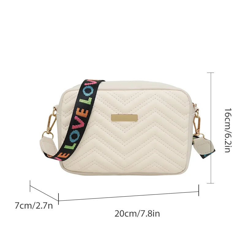 Rilibegan Embroidered Camera Bag | Casual Small Square Bag