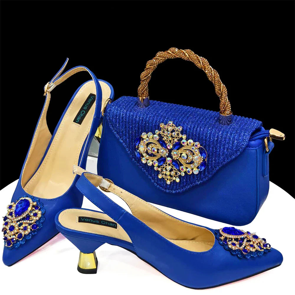 Venus Chan High Heel Sandal & Matching Bag