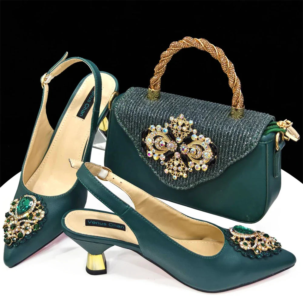 Venus Chan High Heel Sandal & Matching Bag