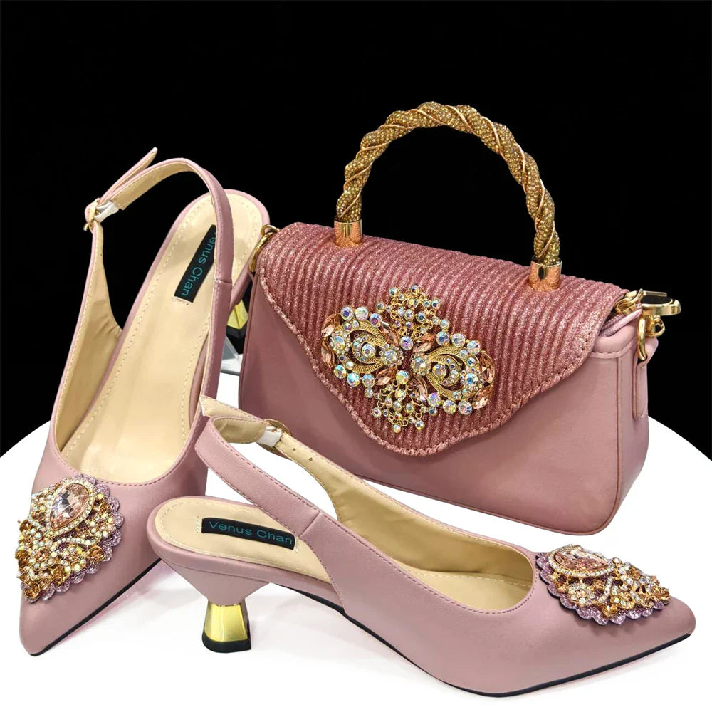 Venus Chan High Heel Sandal & Matching Bag