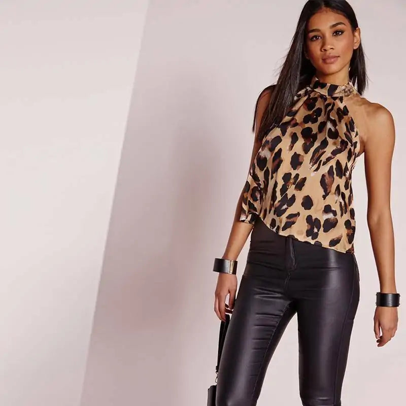 Women Blouses Sexy Leopard Print | Ladies Shirts