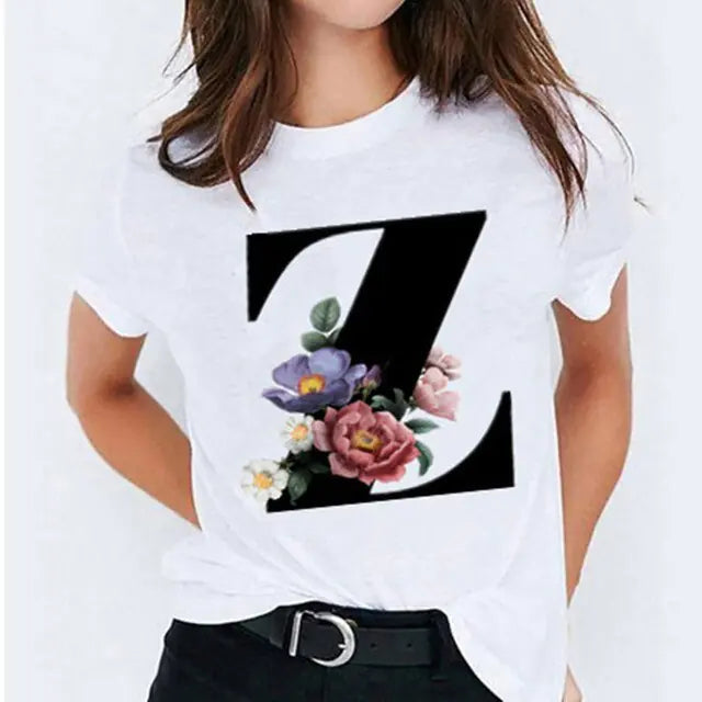 Z-Letter Printed Women's | T-shirts