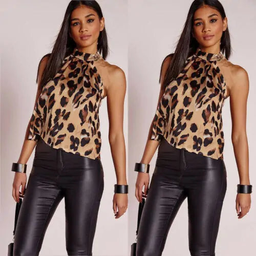 Women Blouses Sexy Leopard Print | Ladies Shirts